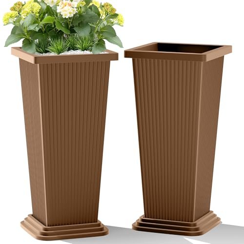 TUYOHW - TUYOHW Set of 2 Tall Planters